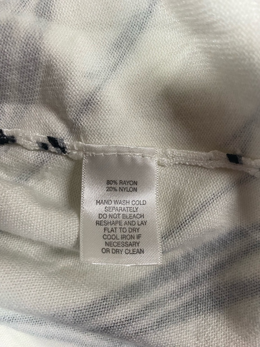 White House Black Market Sleeveless Turtleneck Top White -Black Women’s Small - Picture 4 of 4
